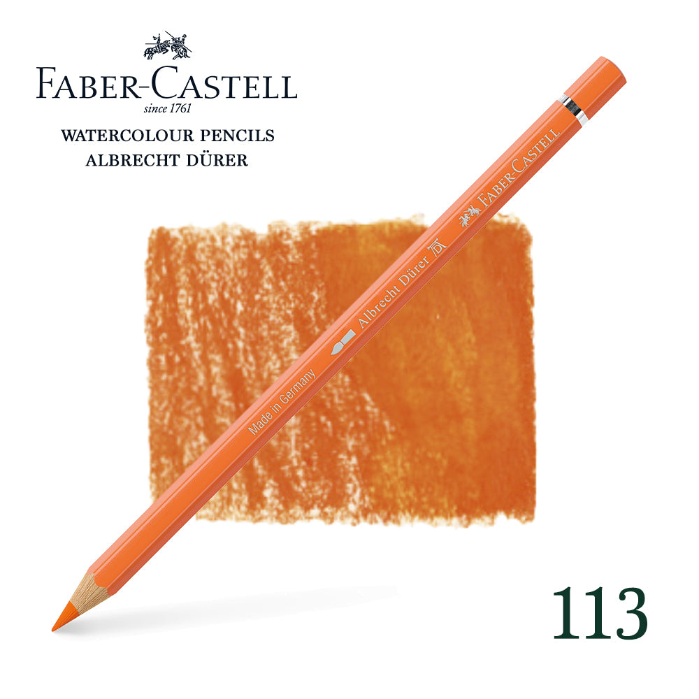 113 Orange glacis - Crayon aquarellable - Faber-Castell - Albrecht Dürer