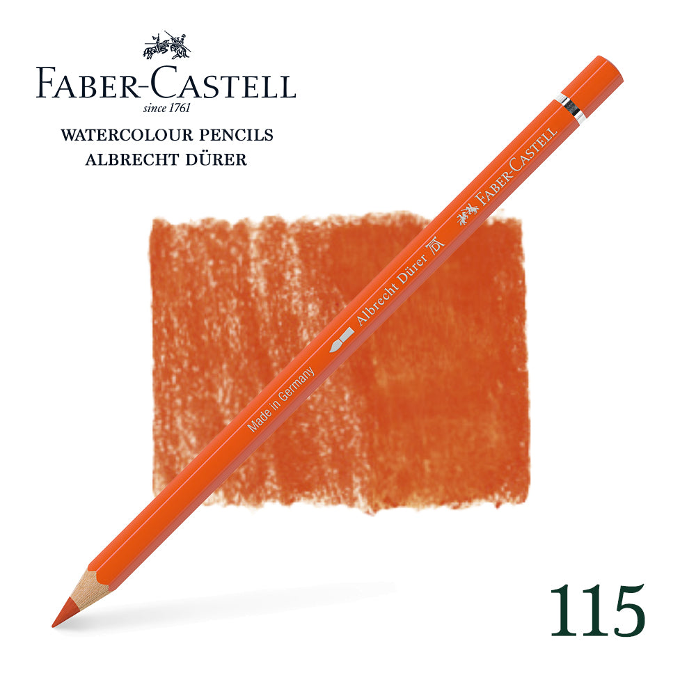 115 Kadmiumorange dunkel - Aquarellstift - Faber-Castell - Albrecht Dürer