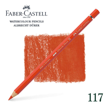 117 Rouge de cadmium clair - Crayon aquarellable - Faber-Castell - Albrecht Dürer
