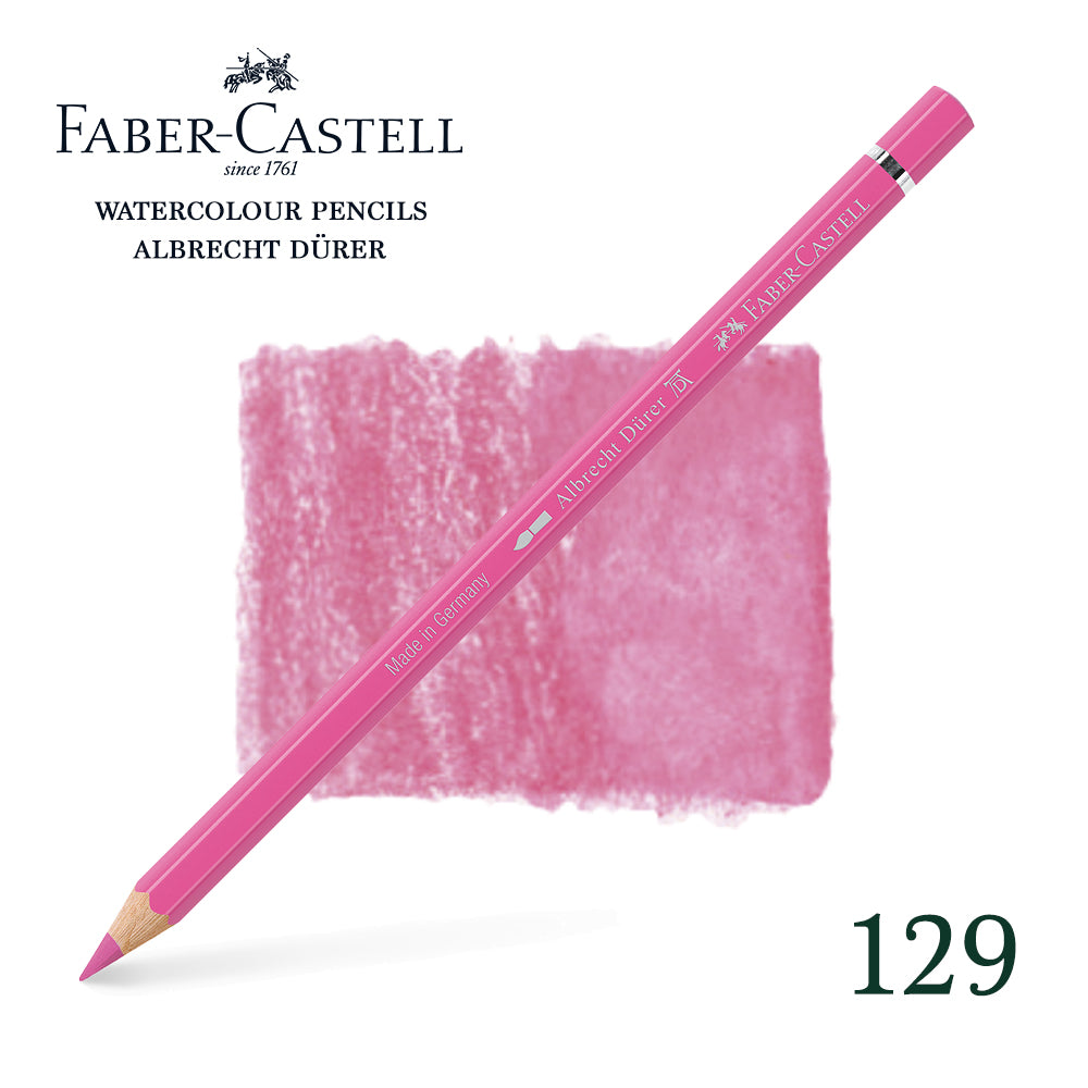 129 Pink madder lake - Watercolor pencil - Faber Castell - Albrecht Durer