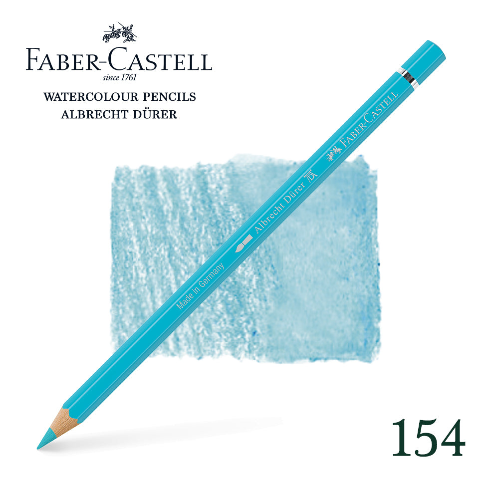 154 Turquoise de cobalt clair - Crayon aquarellable - Faber-Castell - Albrecht Dürer