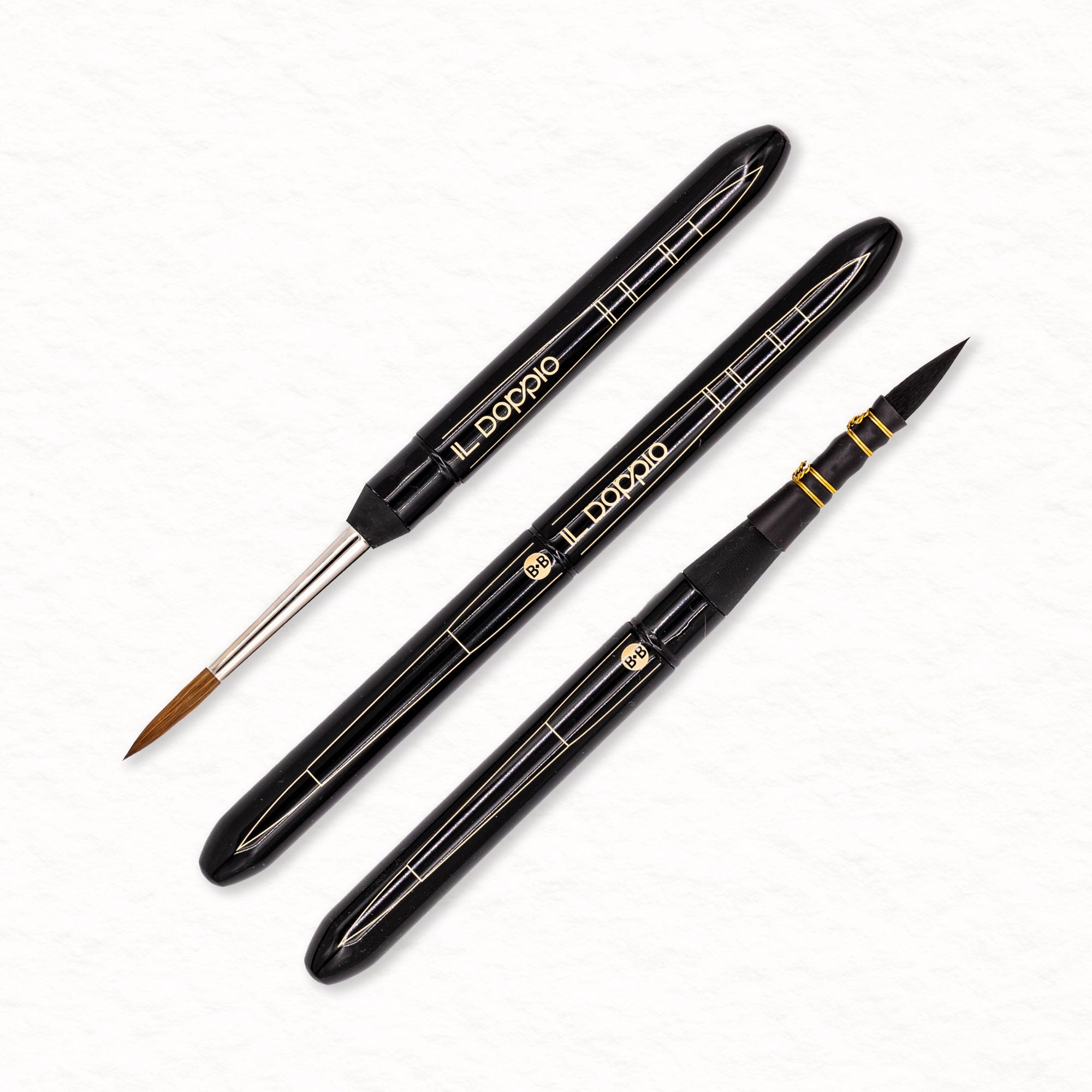 Il Doppio - Pinceau de voyage aquarelle - Borciani Bonazzi