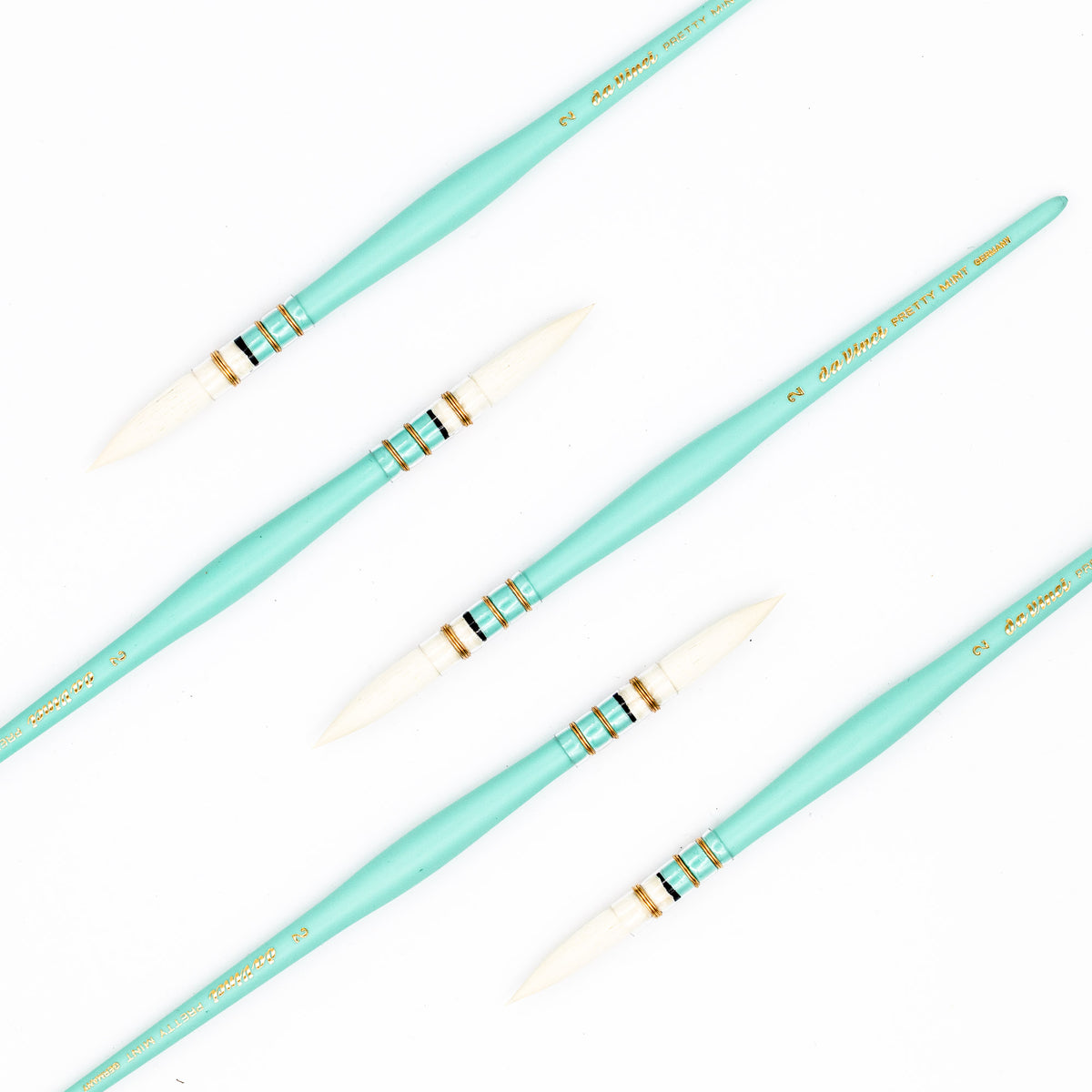Pretty Mint - Da Vinci - Synthetischer Aquarellpinsel (Serie 496)