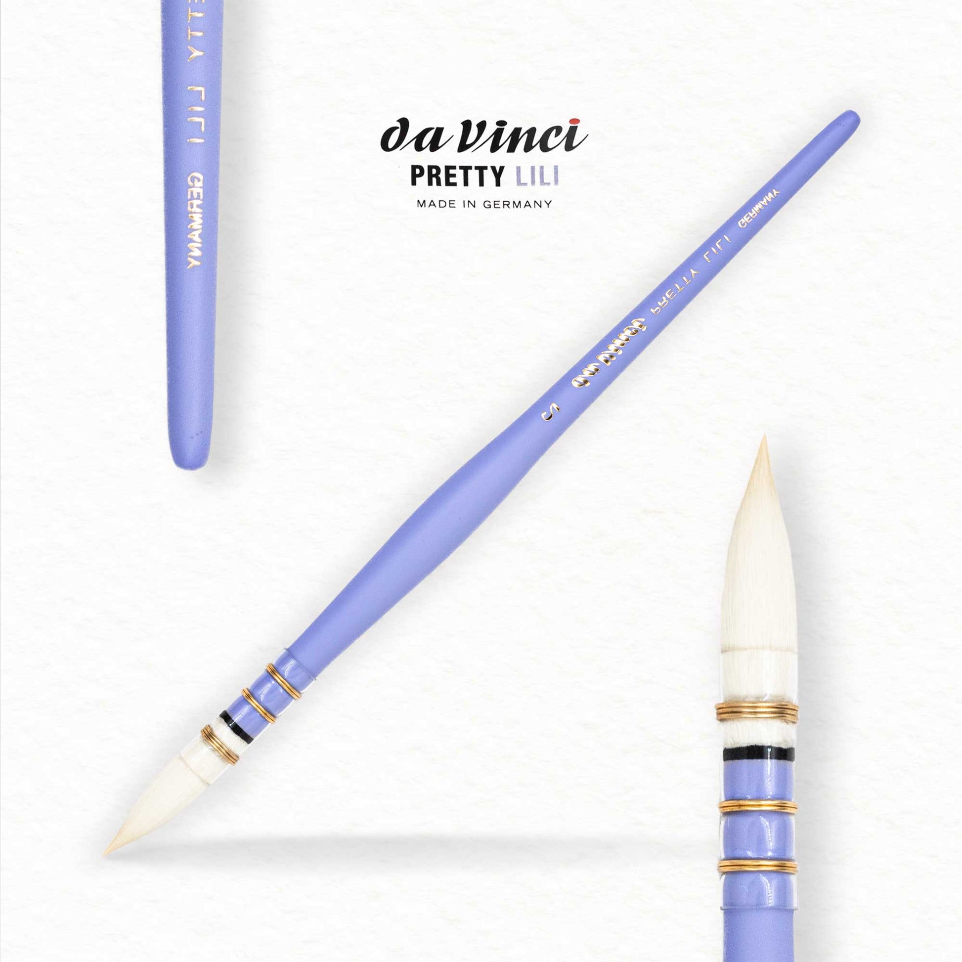 Pretty Lili - Da Vinci - Synthetic Watercolor Brush - TinyWatercolorArt