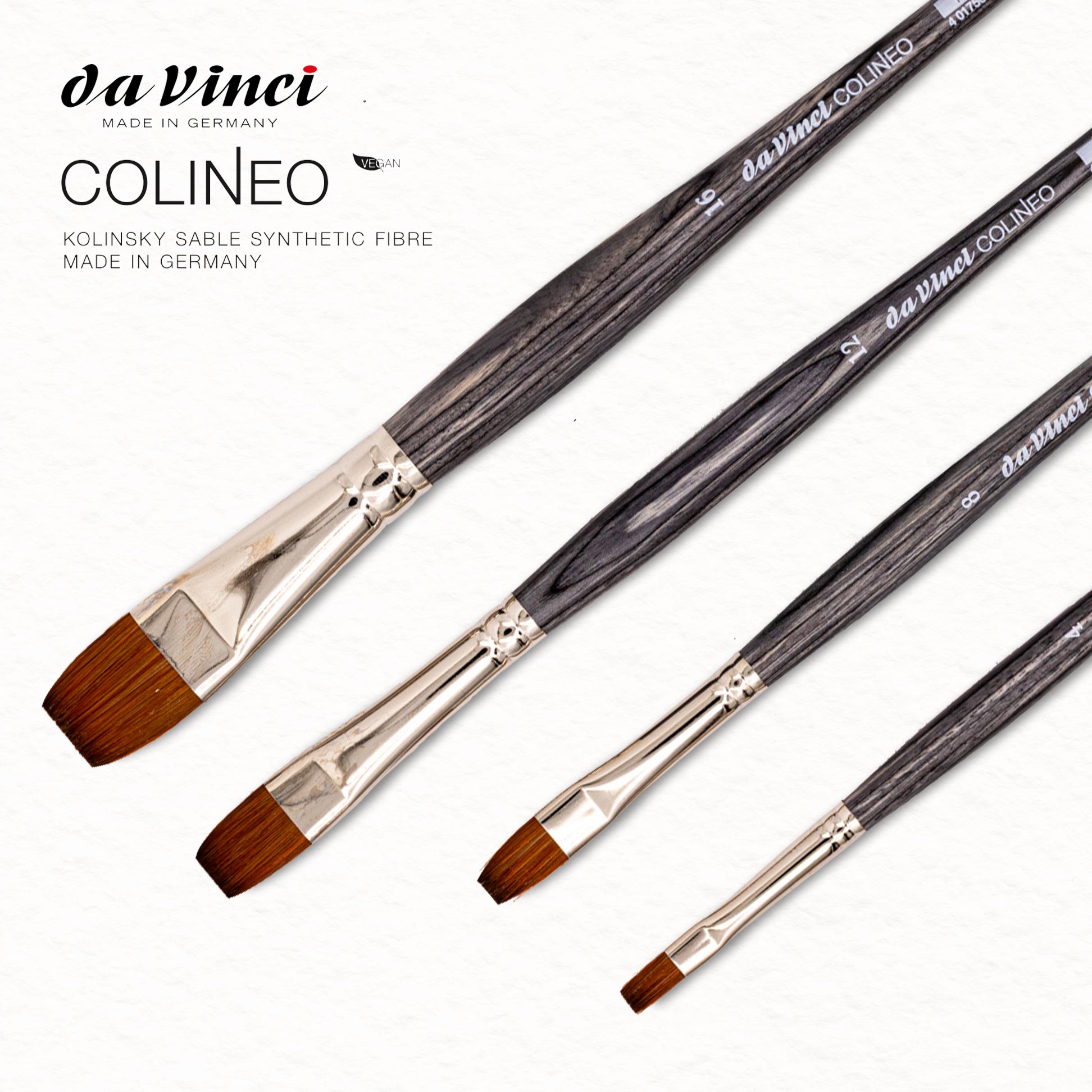 Colineo - Flachpinsel - Da Vinci - Synthetischer Aquarellpinsel