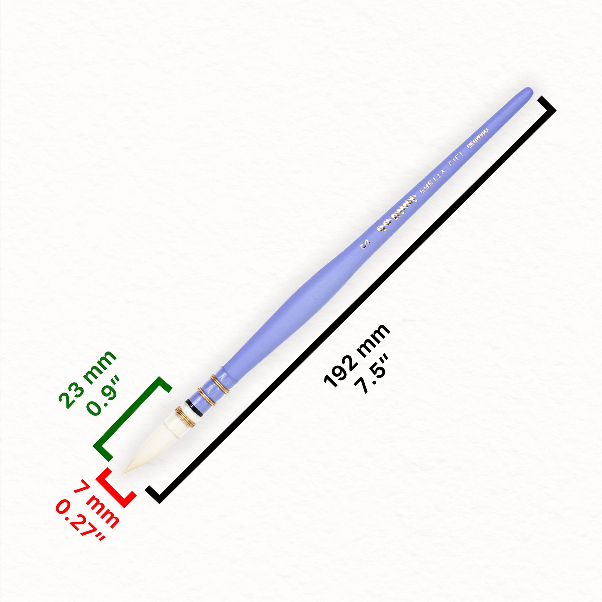 Pretty Lili - Da Vinci - Synthetic Watercolor Brush - TinyWatercolorArt