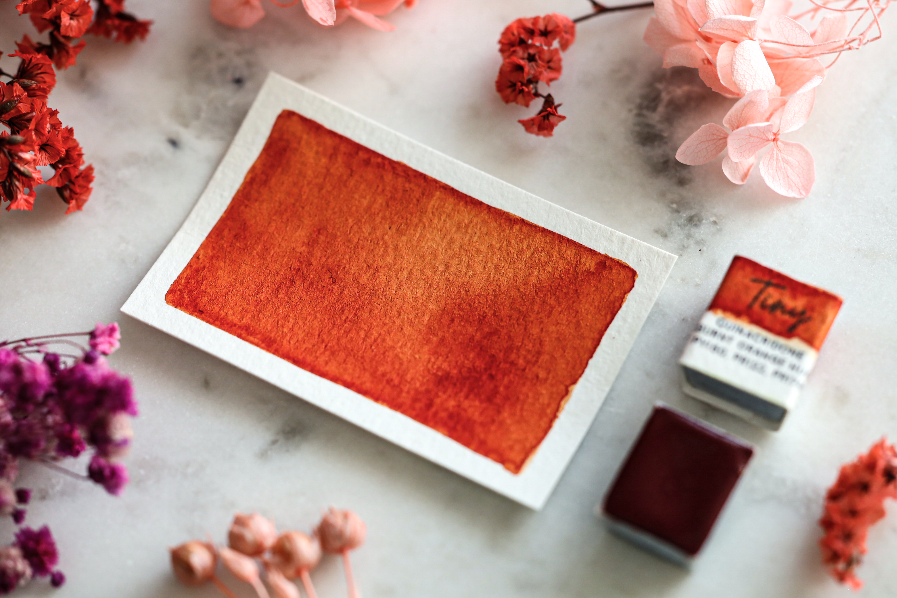 Quinacridone Gebrande Oranje Tint