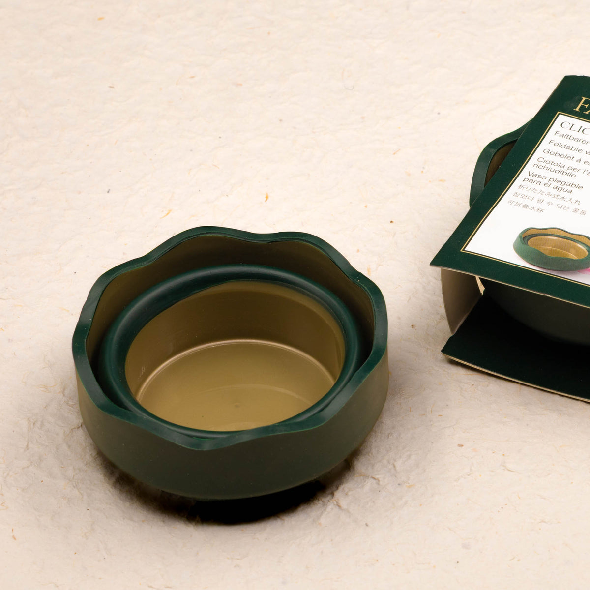 Pot à eau Faber-Castell Clic&Go – Vert foncé