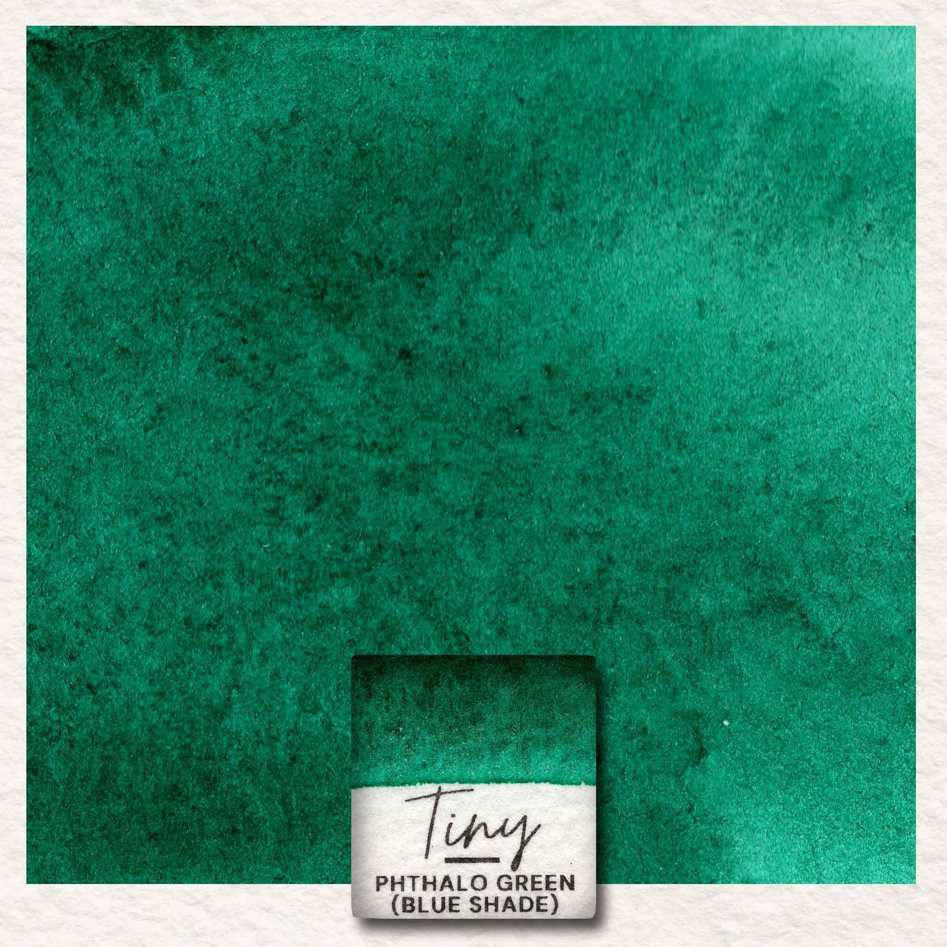 Phthalo Green - Blue Shade - PG7 - TinyWatercolorArt