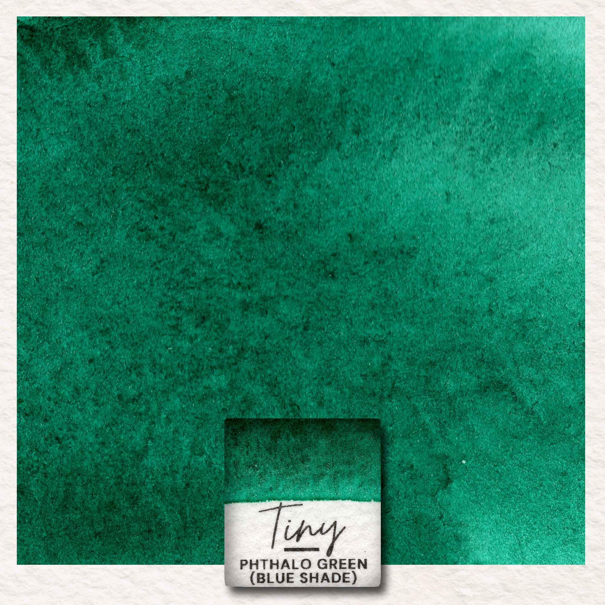 Phthalo Green - Blue Shade - PG7 - TinyWatercolorArt