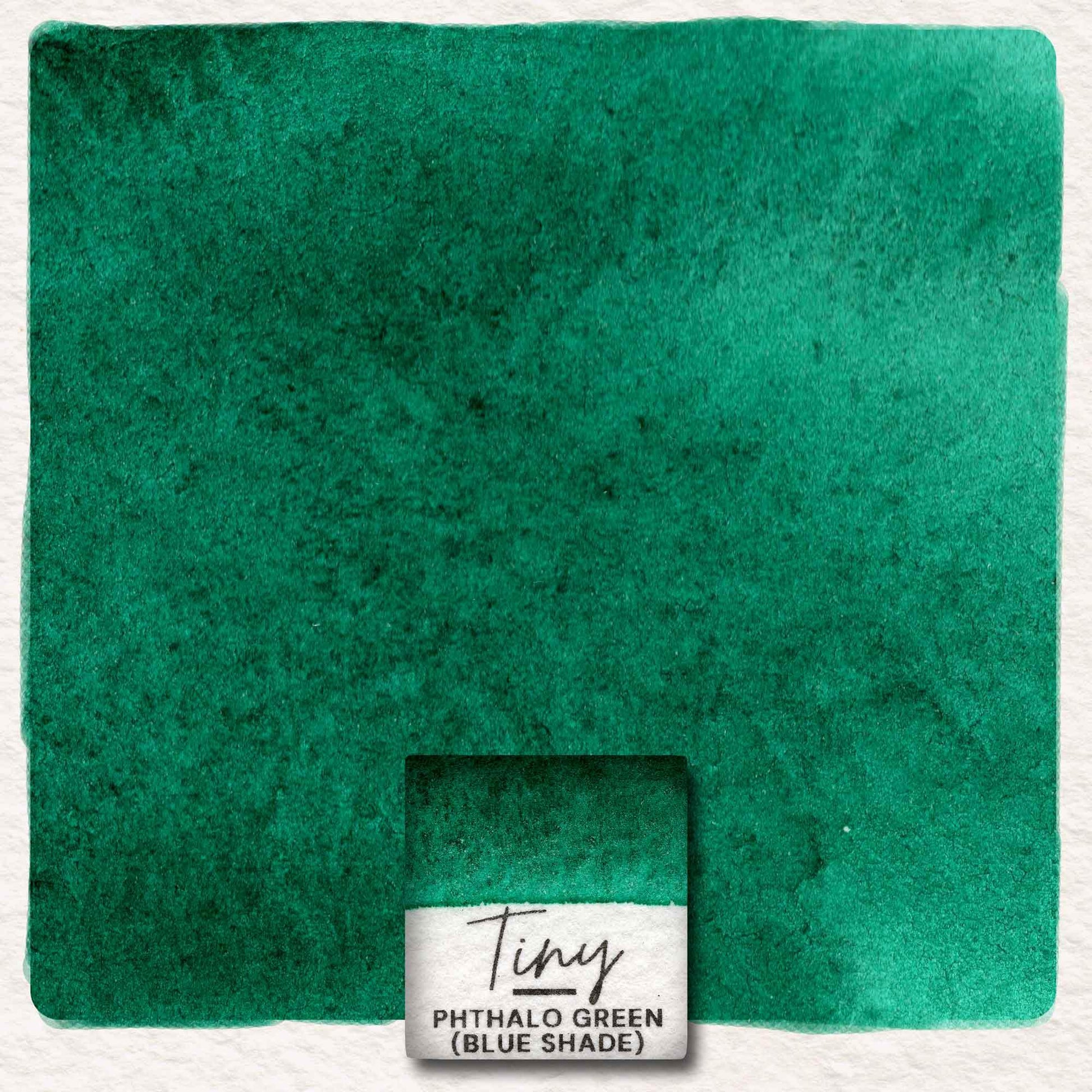 Phthalo Green - Blue Shade - PG7 - TinyWatercolorArt